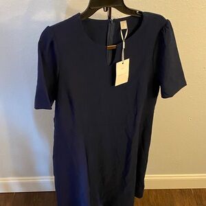 Elegant Navy Midi Dress